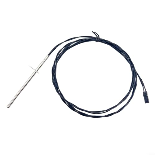 HOHOVYVY Sonda de sensor de gases de escape termistor, sonda negra para estufa de pellets 3-20-11744