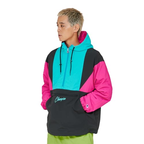 [チャンピオン] アウター 長袖 グラフィックロゴ刺繍 フーデッドアノラックジャケット ACTION STYLE C3-D605-090-L