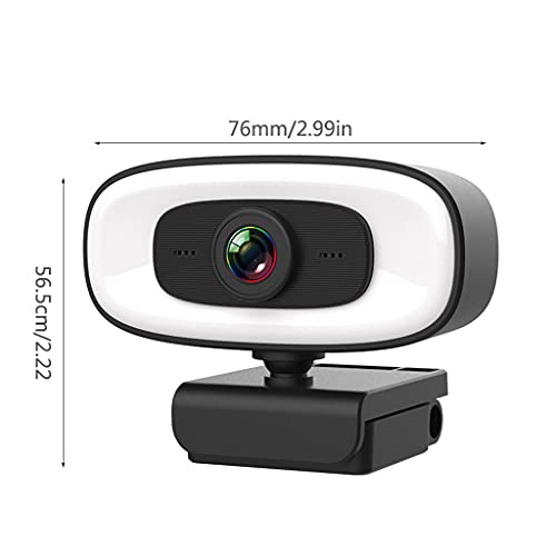Caméra web USB 2K microphone intégré webcam ordinateur grand angle - 3