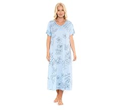 Suzy & Me Plus Size 100% Jersey Cotton Nightshirt (BLACK FLORAL 10-12