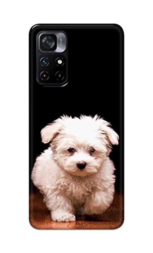 Image of PRINTFIDAA� Printed Hard Back Cover Case for Mi Poco M4 Pro 5G Back Cover (Puppy Dog) -2808