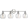 Progress Lighting P300052-104 Hansford Bath & Vanity, 4 Light, Polished Nickel