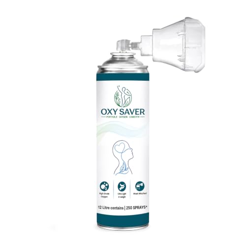 Image of 12 Litres Portable Oxygen Cylinder | 250 Sprays of Pure Oxygen | Oxygen Cylinder for Travelling & Home Use | Provides Instant Support for High Altitude Travel, Air Pollution and Emergency Situations