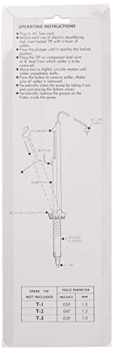 Jameco Benchpro Electric Desolder Pump For Solder Removal, 30 Watt, 60 Hz, 120Vac, Solder Sucker - Sa6-R #TOP2