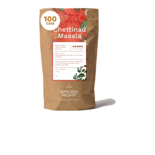 Image of Chettinad Masala - 100 g | South Indian Blend for Chicken, Mutton & Prawns | No Preservatives or Artificial Colors | Authentic Hot Masala Spice Powder for Biryanis, Fish Curries & Gravies