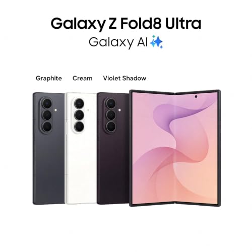 Image of Samsung Galaxy Z Fold8 Ultra 5G Smartphone with Galaxy AI (Cream, 12GB RAM, 512GB Storage) + Samsung Care Services Damage Protection Plan for 1 Year