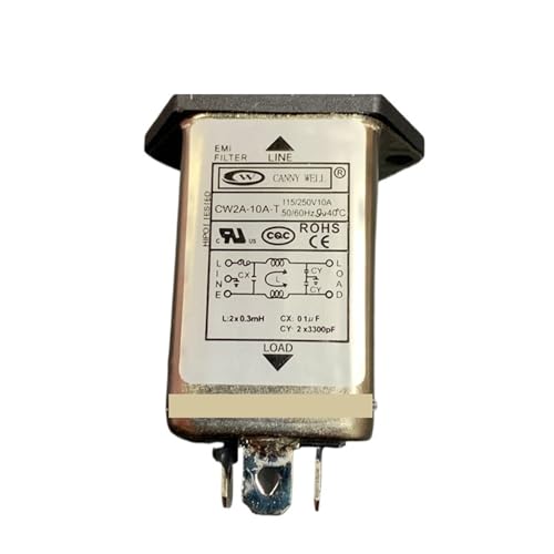 Filtro EMI de potencia CW2A atenuador electromagnético CA 220V toma T 3A