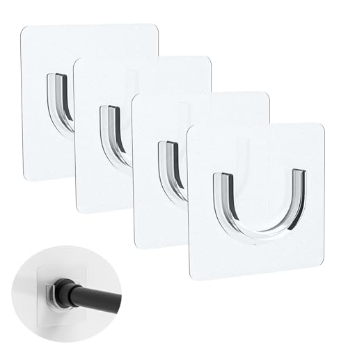 UAREP Adhesive Shower Rod Holders