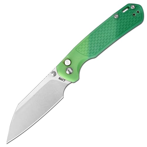Image of CJRB Pyrite-Light EDC Knife, Thermochromic FRN Handle, Button Lock