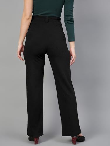 Image of Mehrang Trousers for Women, Formal Pants for Women, Straight Fit Pants