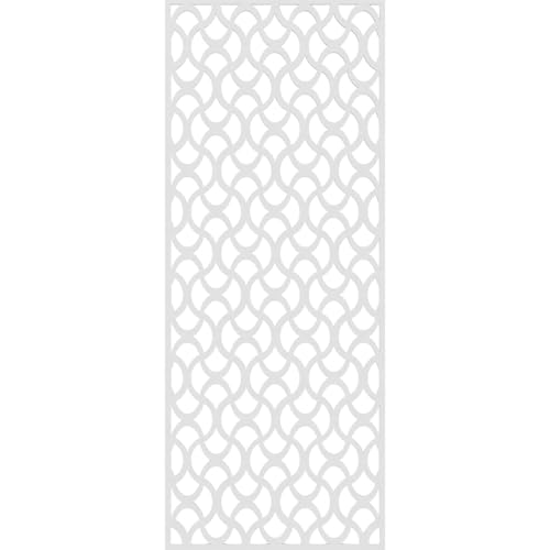 Image of 25 3 /8 inchW x 64 3 /8 inchH x 3 /8 inchT Resort Decorative Fretwork Wall Panels in Architectural Grade PVC
