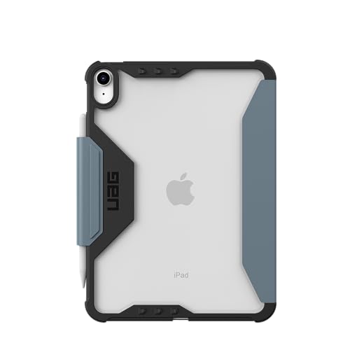 Image of URBAN ARMOR GEAR UAG Designed for iPad A16 Case 11 inch 11th Gen 2025 & 10.9 inch 10th Gen 2022 A3354 A3355 - Armor Shell Folio Cover with Adjustable Kickstand & Pencil Holder, Plyo LT Ice /Cloud Blue
