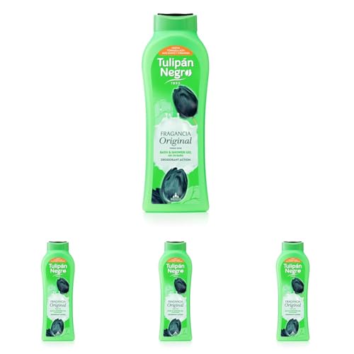 TULIPÁN NEGRO, GEL DE BAÑO ORIGINAL 650ML (Paquete de 4)