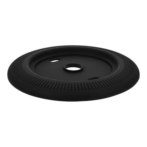 Operitacx tapa del termostato pequeño termostato de universal interior Cubrir hogar cubierta protectora de placa de pared de silicona cubierta para termostato gel de sílice Negro