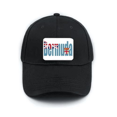 Casquette de baseball noire Bermudes idéale pour vos sorties et voyages d'été