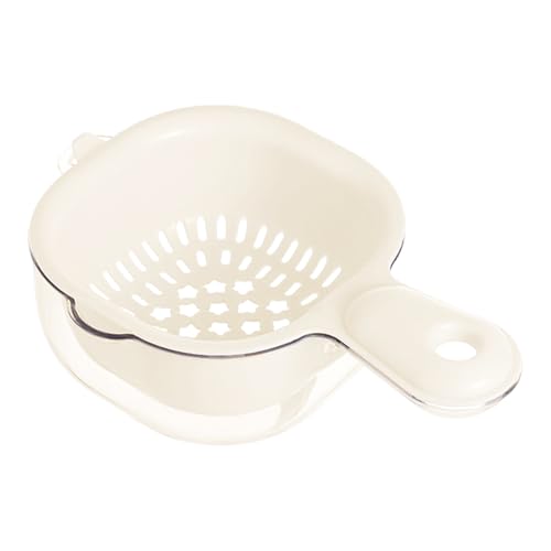 Colino Per Spaghetti - Rettangolare Piccola 2 In 1 | Scolapasta Per Il Lavaggio Dello Scarico Con Manico, Lavaggio Ammollo Per Verdure A Doppio Strato E Strumento Di Drenaggio Della Pasta Per