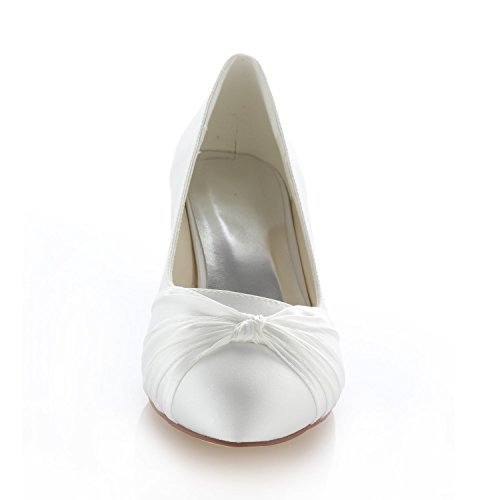 Emily Bridal Lace Mother Shoes Round Toe Wedding Shoes Bridal Shoes4