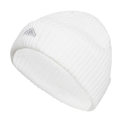 adidas Women's Altitude Fold Beanie, White/Grey Two