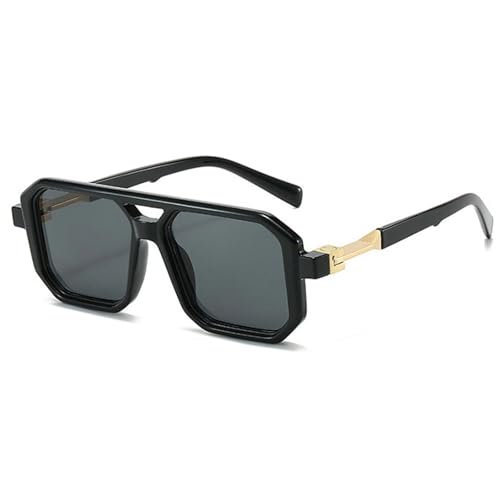 willochra Vintage Double Bridge Squar Flat Pilot Sunglasses Women Men Classic Retro 70s Stylish Frame UV400 Sunglasses F27