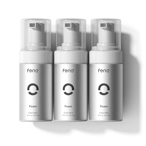 Feno Foam Toothpaste Fluoride Free Xylitol Wild Mint 3.4 Fl Oz 3-Pack