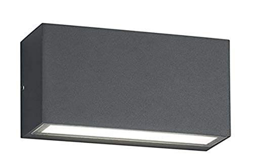 Trio Leuchten Trent 226960242 LED Außen Wandleuchte, Aluminium, 10 Watt, Anthrazit