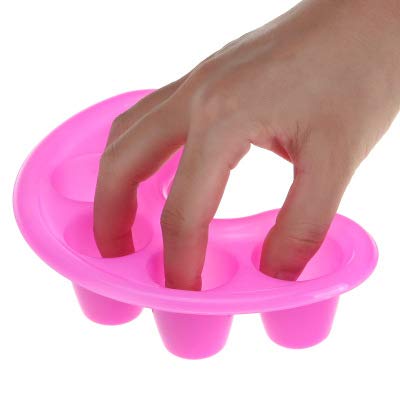 2pcs Nail Art Tips Hand Soak Bowl Tray Treatment Remover Manicure Soaking Tool