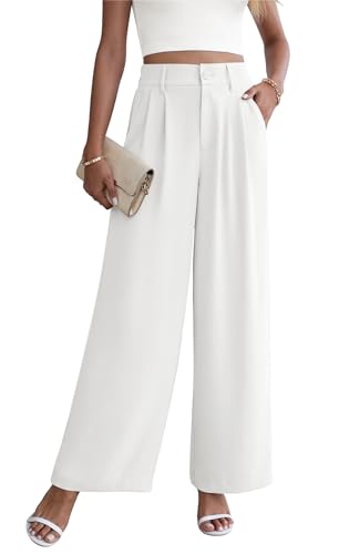 Yommay Damen Hose Elegante Lässig Baggy Sommerhose Leicht Bequem Business...