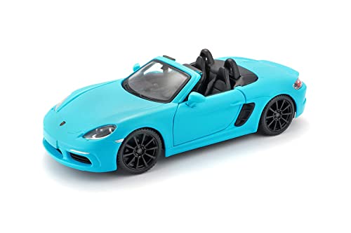 Porsche 718 Burago-Porsche 718 in Colore Blu in Scala 1:24 (18-21087B)