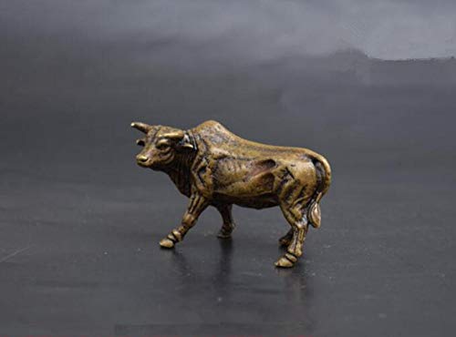 Figurines taureau en laiton KELIEQA : ornements de table et petites statues de collection Feng Shui