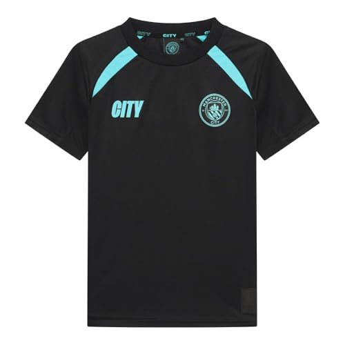 Camiseta visitante del Manchester City 25/26 para niños - Talla 164 - Camiseta de fútbol para niños - Productos oficiales - Negro