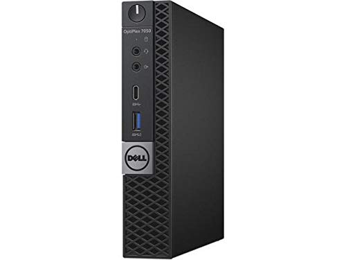 Dell Optiplex 7050 Micro Intel Core i3-7100T 3.4GHz 8GB 500GB HDD Win10, Black (Certified Refurbishe