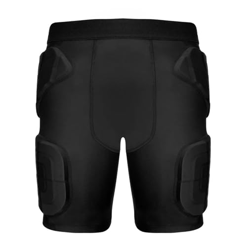 MK MOSSE KARNE Youth Kids 5-Pad Football Girdle Padded Compression Shorts Rib Protectors Pants for Snowboard,Skate,Rugby