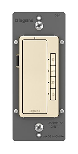 Legrand radiant Digital Light Switch Countdown Timer, Decorator Rocker Wall Switch, 4-Button, RT2LACCV4