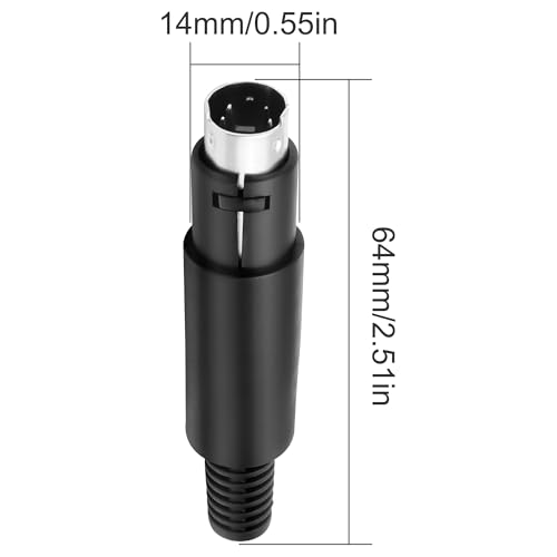 Adaptador MEIRIYFA Mini DIN 4 pines macho x4 miniatura 2