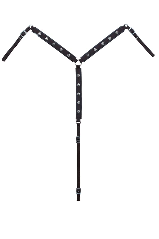 Professional's Choice Professional's Black Floral Roughout Wither Strap