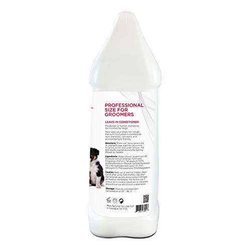 Lillian Ruff Leave-In Dog Conditioner & Detangler Spray - Ph Balanced After-Bath No Rinse Hydrating Dog Conditioning Spray - Silky Shine Spray For Dry Skin Itch Relief, Detangling & Dematting (Gallon) #TOP2