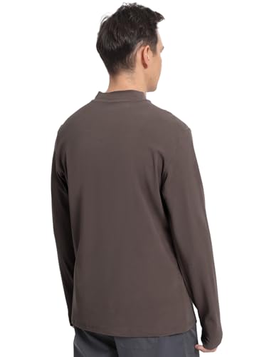 Men's Crewneck Pullover Soft Long Sleeve Thermal Shirts Running Gym Workout Winter Warm Sweatshirt4