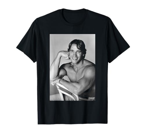 Arnold Schwarzenegger Terminator de Hierro de Bombeo Actor 1977 Camiseta
