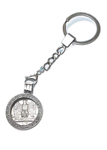 Aquilotto Cone 1927 moneta 5 litres d'argent : sublimez vos clés avec ce porte-clés bijou unique