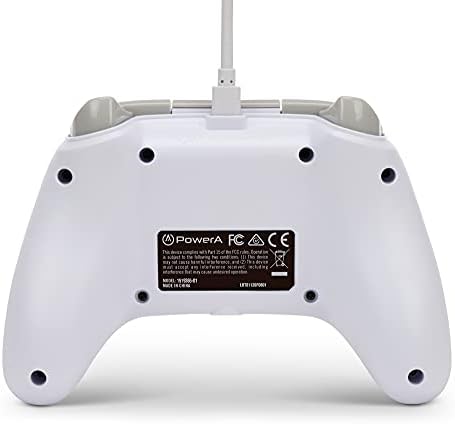 PowerA Wired Controller for Xbox Series X|S - White, gamepad, wired video game controller, gaming controller, works with Xbox One - 3