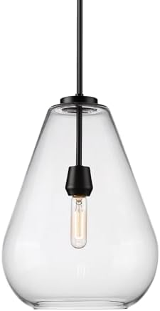 Z-Lite 488P12-MB Ayra Pendant, 1-Light 100 Watts, Matte Black