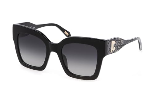 Just Cavalli SJC019 Gafas, Shiny Black, 52 para Mujer