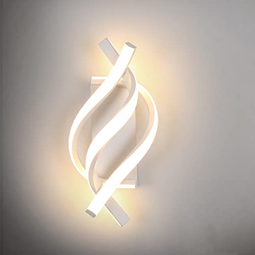 Applique Murale Intérieur LED, 22W Moderne Lampe Murale, Éclairage Acrylique Luminaire Mural 2500LM Blanc Chaud 3000K pour Salon Chambre Hall Escalier