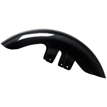 POWER JAMES Black 100% Carbon Fiber Front Fender, Compatible with 2024-2025 CVO Street Glide ST, CVO Road Glide ST, Inverted Front Fork