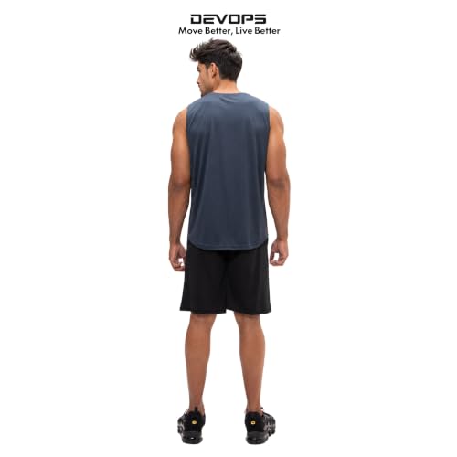 Image of DEVOPS Men's 2-Pack Loose-Fit 10 inch Workout Gym Shorts with Pockets