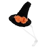 BESPORTBLE Halloween Witch Hat for Pets Adorable Miniature Hamster Cap Lightweight and Comfortable Costume Accessory for Halloween Parties and Photoshoots