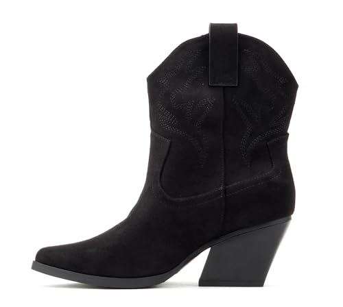Image of Soda inchBLAZING inch ~ Women Western Bootie Pointe Toe with Low Heel (Wide Fit Available)