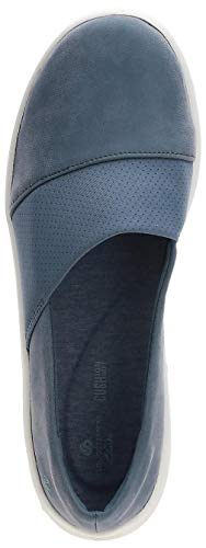 Image of Clarks Womens 26148541-blue Penny Loafer
