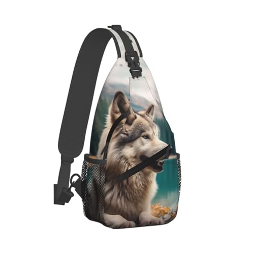 Morrales Sling Bag Negro para Senderismo y Uso Diario