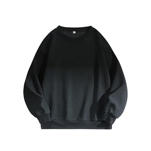Generisch Sweatshirts Impression couleur progressive Pull à capuche à col rond pour hommes et femmes Pull universel ample Couple Pull Veste Décontractée...